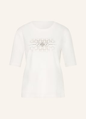Marc Cain T-Shirt Mit Schmucksteinen weiss