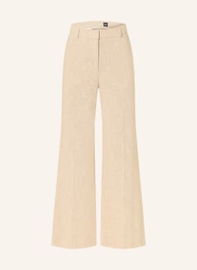 Boss Marlenehose Talia Aus Bouclé beige