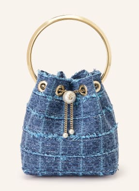 Jimmy Choo Beuteltasche Bon Bon Mit Schmuckperlen blau