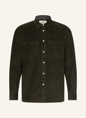 Barbour Cordhemd Comfort Fit gruen