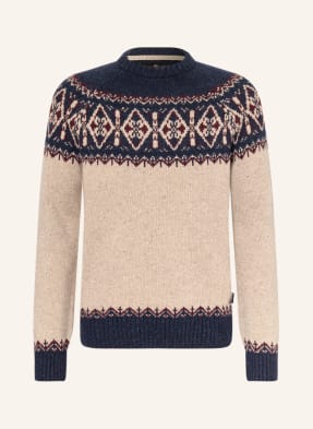 Barbour Pullover Tisbury Crew blau