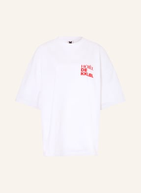 Karo Kauer Oversized Tričko bílá / červená