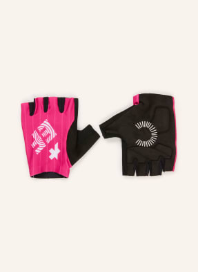 Assos Cyklistické Rukavice Equipe ef2026 neonově růžová / bílá