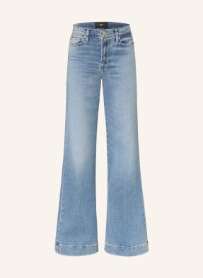 7 For All Mankind Wide Leg Jeans Modern Dojo blau