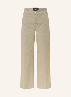 7 For All Mankind Džíny S Rovným Střihem Stovepipe Straight Ankle 3o8 comfort twill military