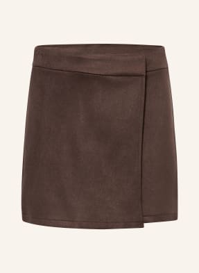 S.Oliver Red Skort In Lederoptik braun