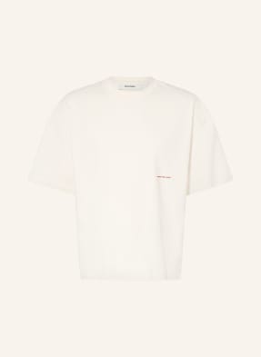 About:Blank Oversized Tričko krémová / tmavě červená