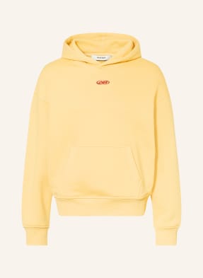 About:Blank Oversized Mikina S Kapucí žlutá / tmavě červená