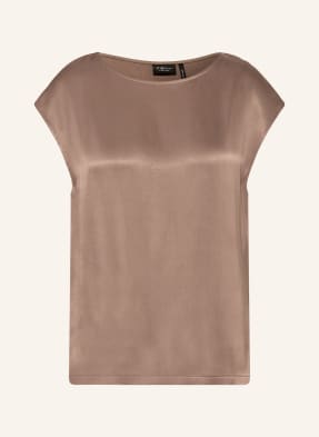 S.Oliver Black Label Blůza Z Kombinace Materiálů hnědá