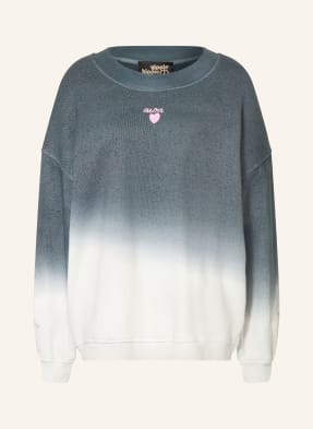Yippie Hippie Mikina Oversized tmavě šedá / růžová / bílá
