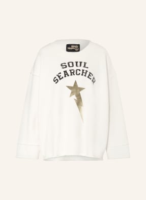 Yippie Hippie Mikina Oversized režná / zlatá / černá