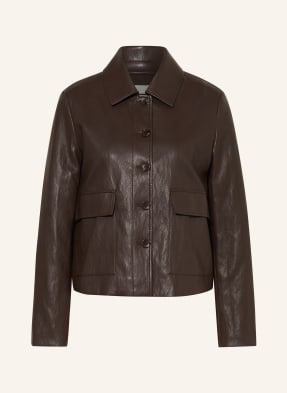 Catnoir Sako V Koženém Vzhledu tmavě hnědá