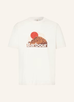Barbour Tričko Wadsworth režná / hnědá / tmavě červená