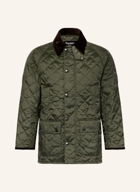 Barbour Prošívaná Bunda Bedale Quilt tmavě zelená / tmavě hnědá