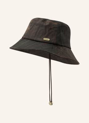 Barbour Klobouk Typu Bucket Hat Hazelwood tmavě šedá / béžová / tmavě červená
