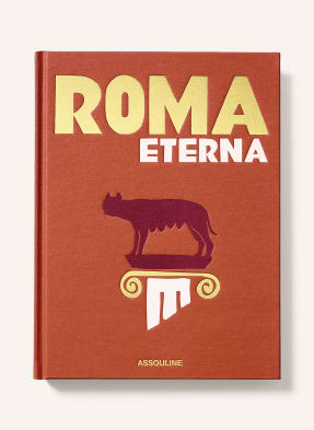 Assouline Kniha Roma Eterna světle červená / zlatá / krémová