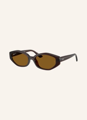 Ray-Ban Sluneční Brýle rb4473d tmavě hnědá/hnědá polarizovaná