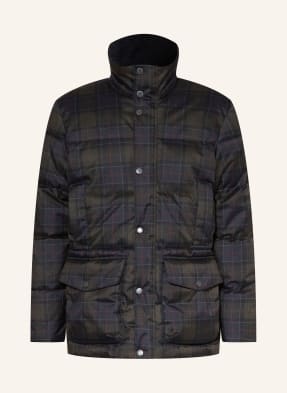 Barbour Prošívaná Bunda Lonnen tmavě modrá / tmavě červená / tmavě zelená
