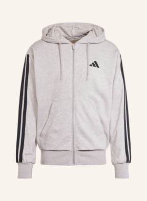 Adidas Mikina Essentials 3-Streifen French Terry šedá / černá