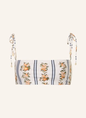 Agua By Agua Bendita Bikiny S Bandeau Topem Primavera Valle krémová / černošedá / oranžová