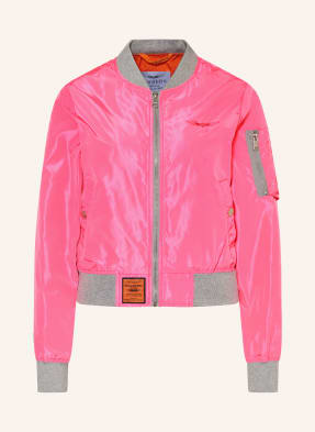 Bombers Original Bunda neonově růžová