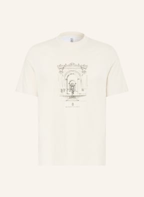 Brunello Cucinelli Tričko krémová