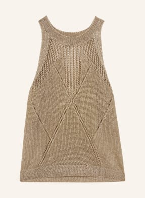 Reiss Stricktop Maia Mit Glitzergarn gold
