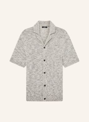 Reiss Pletená Košile Addis Extra Slim Fit béžová / bílá / černá