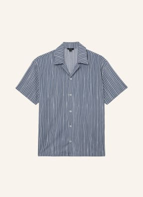 Reiss Letní Košile Max Regular Fit černošedá / bílá