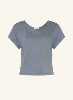 American Vintage T-Shirt Dualy Aus Leinen blau