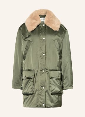 Baum Und Pferdgarten Parka Daimi Z Kombinace Materiálů A S Odnímatelným Límcem khaki / velbloudí