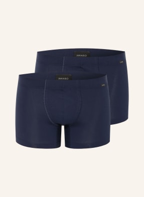 Hanro 2er-Pack Boxershorts Cotton Essentials blau