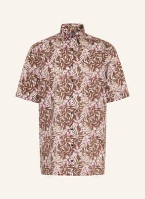 Olymp Kurzarm-Hemd Luxor Comfort Fit braun