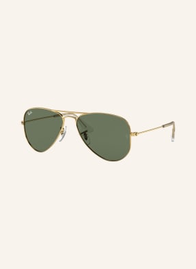 Ray-Ban Sluneční Brýle rj9506s zlatá/ tmavě zelená
