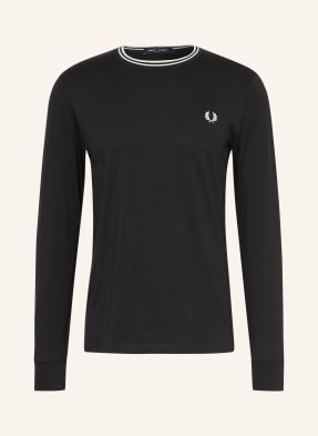 Fred Perry Tričko S Dlouhým Rukávem černá