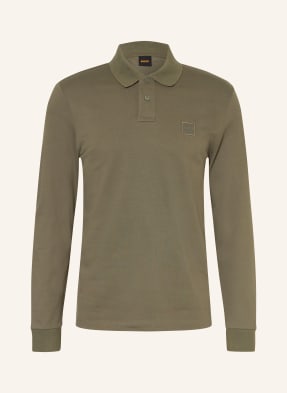 Boss Piqué-Poloshirt Passerby Slim Fit gruen