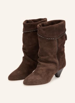 Isabel Marant Kotníčkové Boty Dalby tmavě hnědá