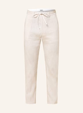 Drykorn Hose Deger Im Jogging-Stil Regular Fit Mit Leinen beige