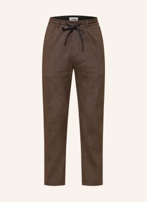 Drykorn Kalhoty Deger V Joggingovém Stylu Regular Fit Se Lnem hnědá
