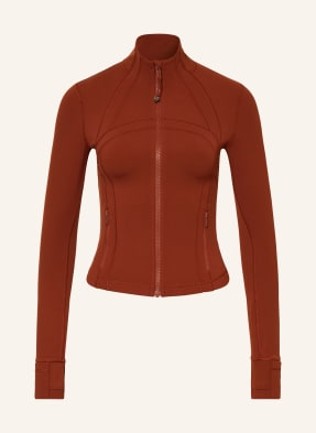 Lululemon Bunda Na Trénink Define Cropped tmavě červená