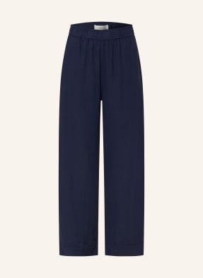 Inwear 7/8 Kalhoty Rimoneiw Se Lnem tmavě modrá