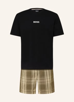 Boss Shorty-Schlafanzug Easy Short Mit Geschenkbox gruen