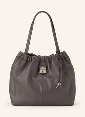 Marc Jacobs Schultertasche The Cristina Tote Hobo Chain grau