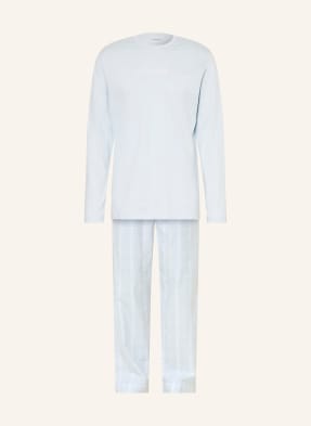 Calvin Klein Schlafanzug Cotton Poplin blau