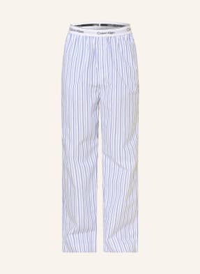 Calvin Klein Schlafhose Cotton Poplin weiss