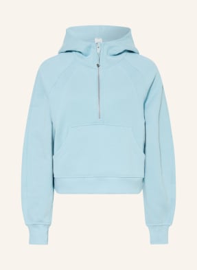 Lululemon Mikina Scuba Oversized Half Zip tyrkysová
