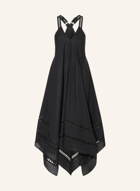 Allsaints Šaty Lil Dress S Krajkou černá