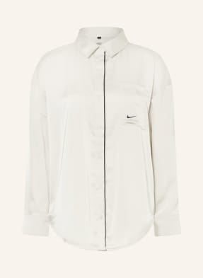 Nike Hemdbluse Sportswear Aus Satin beige