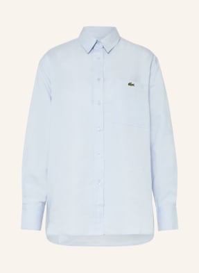 Lacoste Hemdbluse Mit Leinen blau