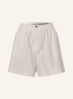 Lacoste Shorts Mit Leinen beige